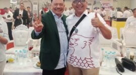 Otto Hasibuan mendukung advokat senior Hisar Tambunan di Pileg DPRD DKI Partai Gerindra dapil 5 Jakarta Timur. (Foto: Ist)