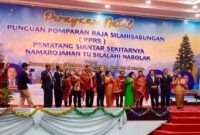 Perayaan Natal Punguan Pomparan Raja Silahisabungan Kota Siantar Sekitarnya, Kamis (28/12/2023). (Foto: Ist)