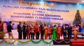 Perayaan Natal Punguan Pomparan Raja Silahisabungan Kota Siantar Sekitarnya, Kamis (28/12/2023). (Foto: Ist)