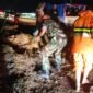 Longsor Di Desa Genting Babinsa Bergerak Cepat Terjun di Lokas