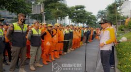 Walikota Jakpus Pimpinan Apel 1000 Pasukan Bersih Bersih