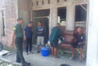 Kodim 0725/Sragen melaksanakan kegiatan  Komsos dengan masyarakat Dk. Godegan RT 03 Kec. Gemolong