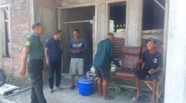 Kodim 0725/Sragen melaksanakan kegiatan  Komsos dengan masyarakat Dk. Godegan RT 03 Kec. Gemolong