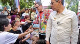 Walikota Jakpus Dampingi Pj Gubernur Tinjau Bazar UMKM dan Pasar Murah Perumda Pasar Jaya