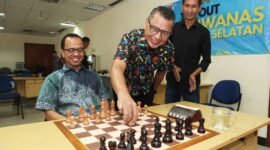 Dwitarung tim catur Siwo Kalsel vs Siwo Jaya ini digelar dalam rangka menyambut Pekan Olahraga Wartawan Nasional(Porwanas) XIV 2024