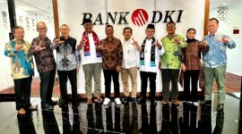 Pengurus Persatuan Wartawan Indonesia (PWI) Jaya mengadakan kunjungan silahturahmi dengan jajaran direksi Bank DKI