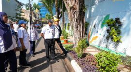 Sekko Administrasi Jakarta Pusat Bakwan Ferizan Ginting melakukan monitor penataan kawasan triwulan II di Kecamatan Cempaka Putih, Johar Baru, dan Menteng. 