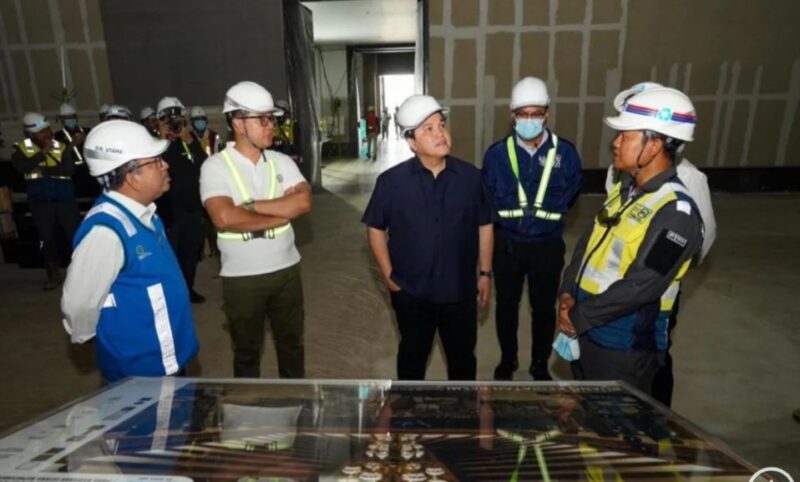 Erick juga mengecek kesiagaan perusahaan-perusahaan negara dalam memenuhi beragam fasilitas penunjang utama untuk pelaksanaan HUT ke-79 Kemerdekaan RI pada 17 Agustus mendatang di IKN.
