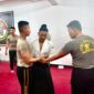 Satuan Brimob Polda Metro Jaya menggelar latihan beladiri Aikido di Di Dojo Soparmanik Satuan Brimob Polda Metro Jaya
