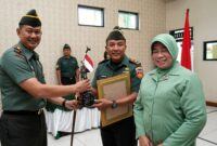 Dandim Boyolali Pimpinan Upacara Purna Tugas 4 Anggotanya