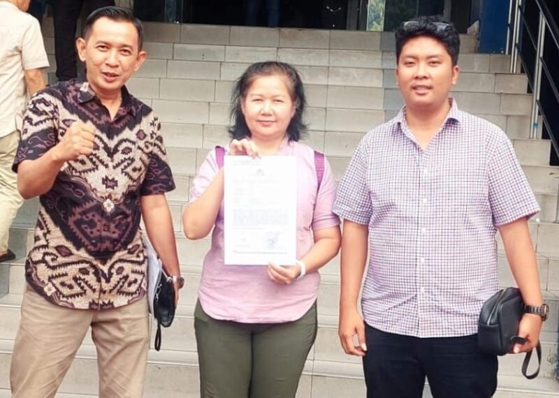 Plt. Ketua P3SRS Dji Sun Ong dilaporkan Bendahara II Herni Sulastri Agung ke SPKT Polda Metro Jaya atas dugaan Tindak Pidana Pemerasan dengan Nomor Laporan: STTLP/B/4558/VIII/2024/SPKT/POLDA METRO JAYA pada hari Rabu (7/8/2024).