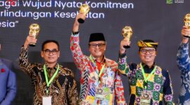 Penghargaan itu diterima langsung oleh Wali Kota Administrasi Jakarta Pusat Dhany Sukma, di Krakatau Grand Ballroom Taman Mini Indonesia Indah (TMII), Jalan Taman Mini Indonesia Indah, Jakarta Timur, Kamis