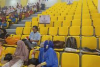 Opening ceremony Porwanas yang digelar di Stadion Paman Birin, Kota Banjarbaru, Provinsi Kalimantan Selatan, Kamis (22/8/2024)  terkesan garing akibat minimnya jumlah peserta yang mengikuti kegiatan tersebut. Kondisi itu menjadi catatan buruk mengingat pelaksaan acara pembukaan pada Porwanas sebelumnya selalu ramai peserta