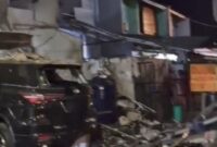 Rumah dampak ledakan tabung gas LPJ di kecamatan Cengkareng