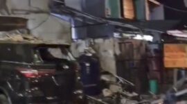 Rumah dampak ledakan tabung gas LPJ di kecamatan Cengkareng