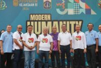 Foto PJ Gubernur bersama Inspektur Provinsi DKI Jakarta Syaefuloh Hidayat Wali Kota Jakarta Pusat Dhany Sukma, dan Kepala Satpol PP Arifin