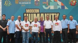 Foto PJ Gubernur bersama Inspektur Provinsi DKI Jakarta Syaefuloh Hidayat Wali Kota Jakarta Pusat Dhany Sukma, dan Kepala Satpol PP Arifin