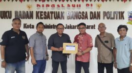 Reno Ketua Pokja PWI Walikota Jakpus beserta pengurus bersilaturahmi ke Kepala Suku Badan Kesbangpol Jakbar