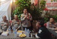 Foto: Kapolsek Tambora M. Kukuh Islami memberikan pemaparan mengenai rawan tauran di setiap wilayah 