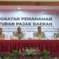 Foto: Plt Wakil Wali Kota Administrasi Jakarta Pusat lqbal, Aspem Denny Ramdany, Plt Kepala Suku Badan Pendapatan Kota Administrasi Jakarta Pusat Rusdian, Wakil Kepala Badan Pendapatan Provinsi DKI Jakarta Elvarinsa