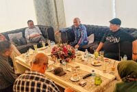 Foto: Helmi Burman hadir didampingi Ketua Umum PWI Pusat Zulmansyah Sekedang, Sektetaris Jenderal Wina Armada Sukardi, Ketua Dewan Kehormatan Sasongko Tedjo, Wakil Ketua Dewan Penasehat Atal S Depari serta Bidang Hukum PWI Anriko Pasaribu dan Arman Fillin.