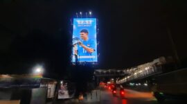 Foto: Zona Ketat Dilanggar, Pemprov DKI Didesak Bertindak Tegas terhadap Reklame Ilegal di Jakbar