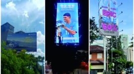 Foto: Reklame Ilegal Menantang Hukum di Jakarta Barat, Aparat Diam Seribu Bahasa