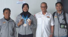 Alyamaulida Kartika Pertiwi yang tampil di kelas 81kg
