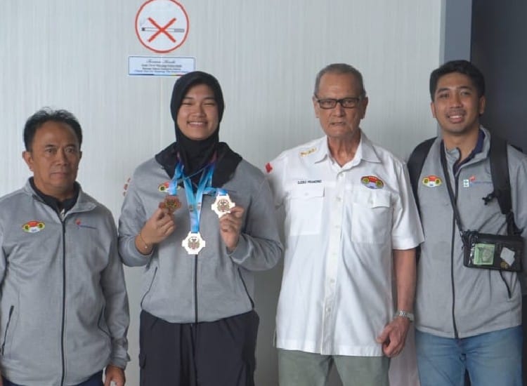 Alyamaulida Kartika Pertiwi yang tampil di kelas 81kg