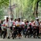 Foto ilustrasi: Kemeriahan sepeda santai Pokja PWI Wali Kota Jakarta Utara, Minggu (1/9/2024) saat finis di Pasar Seni, Ancol.