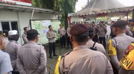 Foto: AKBP Danny Yulianto Saat Pimpinan Apel Pengamanan Dua Aksi Unjuk Rasa. (Dok-Istimewa).