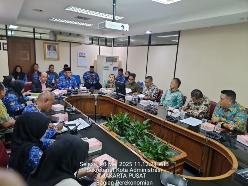 Ketua PWI Jaya kesit bersama Panitia Fun Bike Rapat bersama Pemkot Jakpus 
