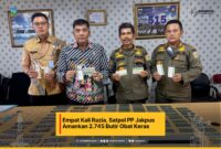 Empat Kali Razia, Satpol PP Jakpus Amankan 2.745 Butir Obat Keras