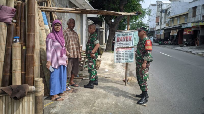 Tanamkan Semangat dan Harapan Lewat Sentuhan Kemanusiaan, Babinsa Kratonan Dorong Usaha Kerebambu Bertahan