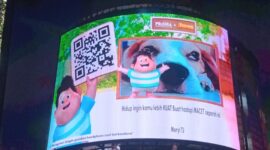 Videotron 700 m² Beresolusi 8K dengan Karakter Film Animasi 