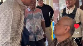 Drs.Arifin, bersama para purna bhakti Pegawai Negeri Sipil (PNS)