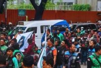 Foto: Unjuk Rasa Driver Online. (Dok-Istimewa).