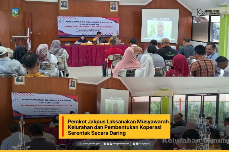 Drs. Arifin Wali Kota Jakarta Pusat Pimpin Langsung secara daring