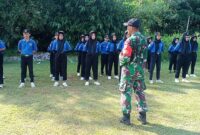 TNI Tanamkan Jiwa Nasionalisme Pelajar Trenggalek Lewat Pelatihan PBB