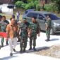 Kolonel Inf Tri Aji Sartono, M.Han., melakukan peninjauan ke lokasi dan Komandan Kodim 0806/Trenggalek, Letkol Inf Edy Sunarko, S.Sos., yang turut mendampingi kegiatan tersebut.