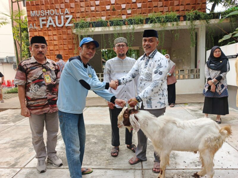 Camat Cempaka Putih Berbagi Qurban, Tiga Kelurahan Terima Bantuan Hewan