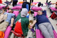 Wali Kota Jakpus Drs. Arifin M.AP dan Ratusan ASN Donor Darah Bersama