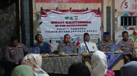 Polsek Tambora Bangun Kepercayaan Publik Lewat Ngopi Kamtibmas di Pos Satkamling.
