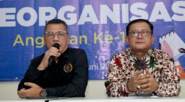 Ketua PWI Jaya Kesit Budi Handoyo bersama Sekertaris PWI Jaya Arman Suparman SH, MH.