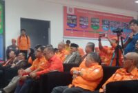 Foto: Ketua Umum Gerakan Rakyat, Syahrin Hamid bersama Jajaran. (Dok/Fhm/Okj)