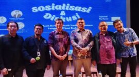 Foto: Sosialisasi dan Diskusi Lembaga Manajemen Kolektif (LMK) Berbasis Musik Tradisi Nusantara. (Dok/Fhm/Okj)