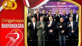 Foto: Ketua Umum Forum Pemred SMSI, Dar Edi Yoga berserta Jajaran 