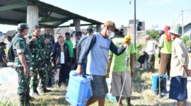 Hama Wereng Batang Cokelat Meluas, Kodim 0802/Ponorogo Tak Tinggal Diam