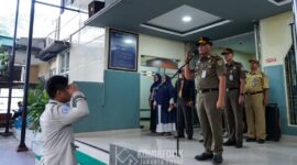 Kepala Satpol PP Jakarta Pusat, TP Purba,Goes to School Masuk Sekolah Swasta, Edukasi Siswa soal Ketertiban dan Bahaya Narkoba. 