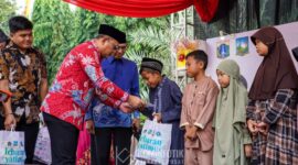 Lebaran Yatim di Jakpus, Wali Kota Ajak Masyarakat Bersihkan Diri Lahir dan Batin